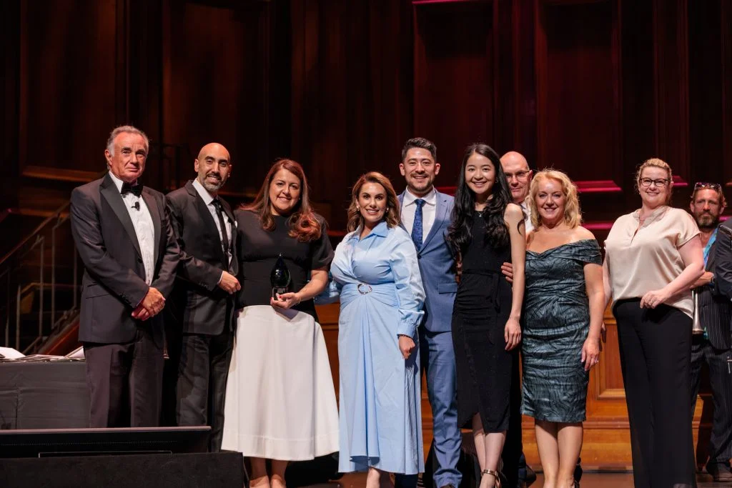 Adawn Dental Studio team celebrating six wins at the Australian Dentistry Awards 2025